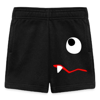 Monster Halloween traurig Comic Zombie Zahn Zyklop - Baby Shorts - Schwarz - Vorne