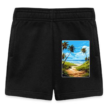 Biscanye Nationalpark Reiseposter Souvenir WPA - Baby Shorts - Schwarz - Vorne