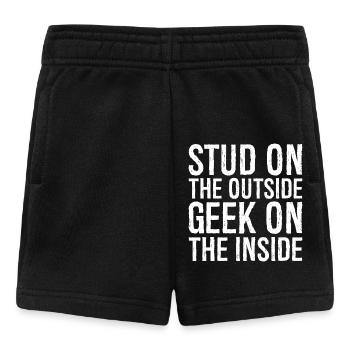 stud on the outside geek on the inside - Short Bébé - noir - Devant