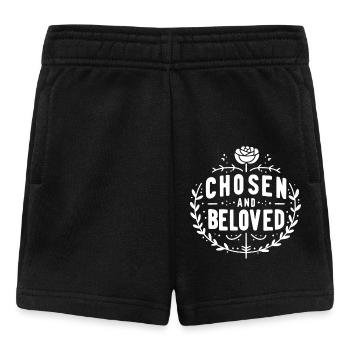 Auserwählt und geliebt - Baby Shorts - Schwarz - Vorne