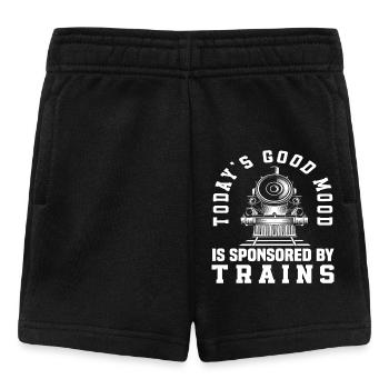 Heutige Gute Laune Dank Züge - Baby Shorts - Schwarz - Vorne