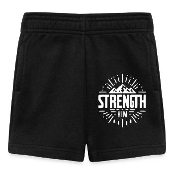 Strength in Him - Baby Shorts - black - Front