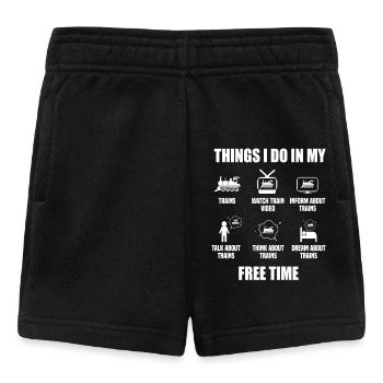 Things I do in my free time - Baby Shorts - black - Front