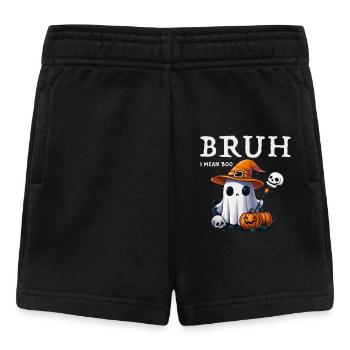 Halloween bruh fantôme boo crâne citrouille - Short Bébé - noir - Devant