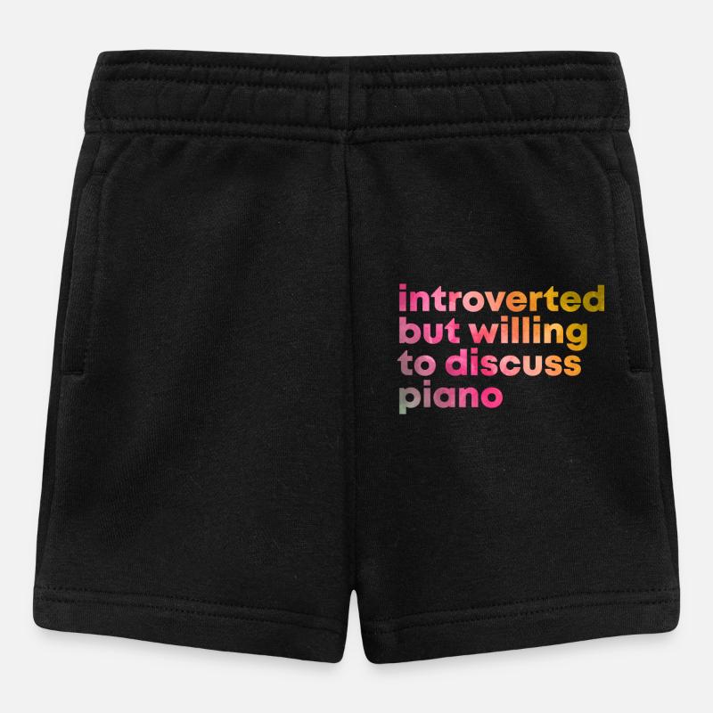 pianoforte - Pantaloncini per bambini - nero