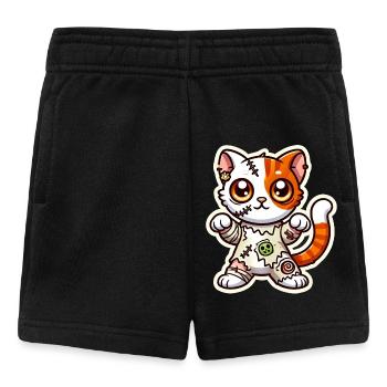 Cute Zombie Cat in Halloween costume - Baby Shorts - black - Front