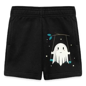 Fröhlicher Geist auf der Schaukel mit Sterne - Baby Shorts - Schwarz - Vorne
