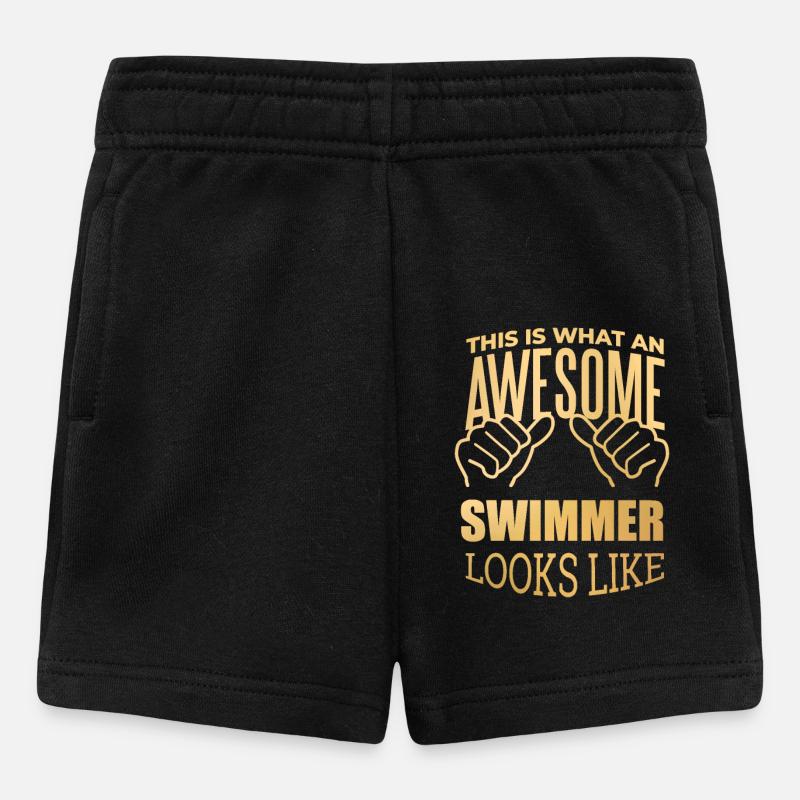 schwimmen - Baby Shorts - Schwarz