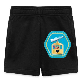 CAPYBARAS SKIING GONDOLA CABIN - Baby Shorts - black - Front