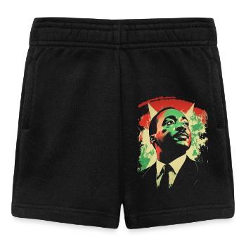 MLK Afro Amerikanisch Heritage Black History Month - Baby Shorts - Schwarz - Vorne