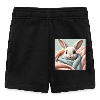 cute bunny poster, baby, child, infant - Baby Shorts - black - Front