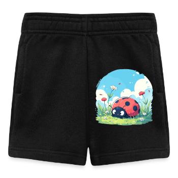 Ladybug Marienkäfer - Baby Shorts - black - Front