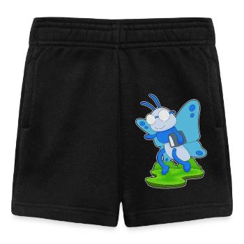 Schmetterling Buch - Baby Shorts - Schwarz - Vorne