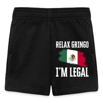 Relax Gringo Je suis légal Drôle d’immigration - Short Bébé - noir - Devant