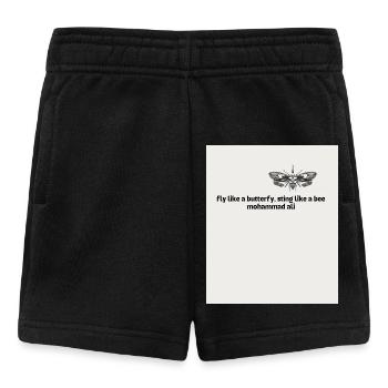 fly like a butterfy sting like a bee mohammad ali - Baby Shorts - Schwarz - Vorne