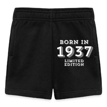87 years, date of birth, year of birth - Baby Shorts - black - Front