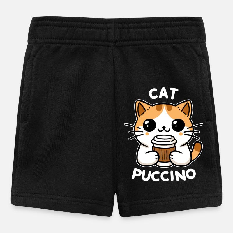 Catpuccino 2 (foncé) - Short Bébé - noir