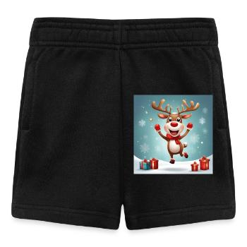 Merry Christmas, Happy Holidays; Rennes - Baby Shorts - black - Front
