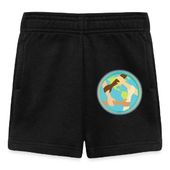 Unité mondiale et entraide - Short Bébé - noir - Devant