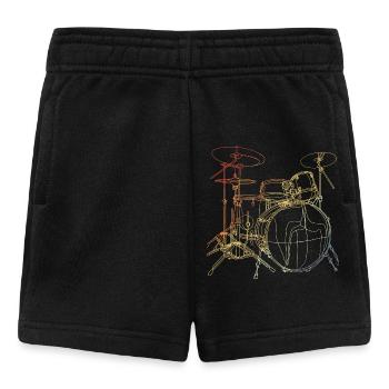 Schlagzeug Vintage Look - Baby Shorts - Schwarz - Vorne