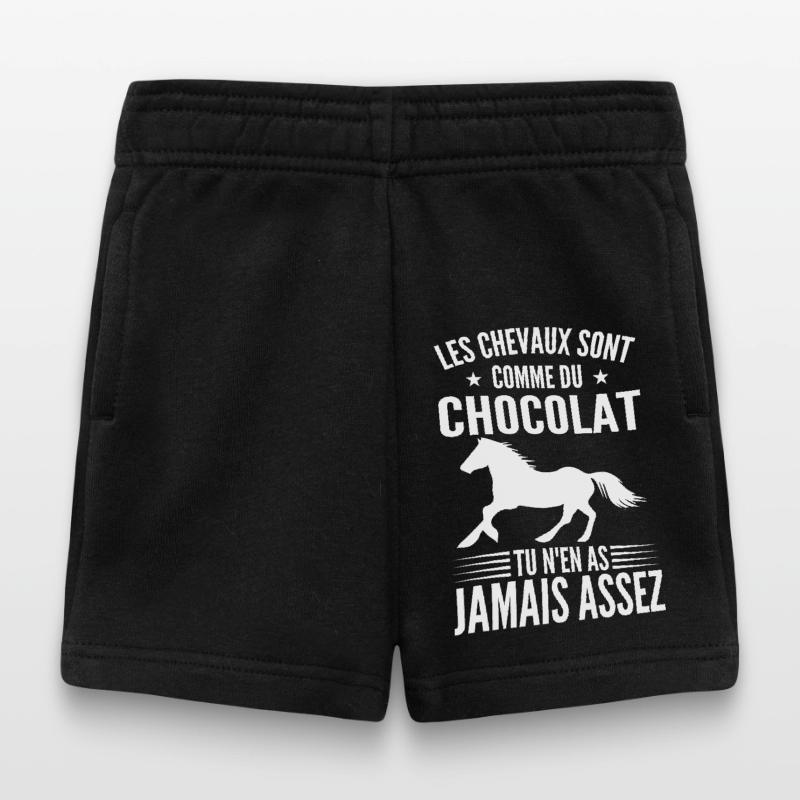 Les Chevaux Sont Comme Du Chocolat | Cavalière Short Bébé
