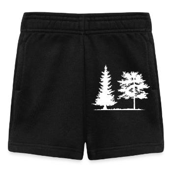 arbre, épicéa, forêt, camping, nature, forêt mixte, pin - Short Bébé - noir - Devant