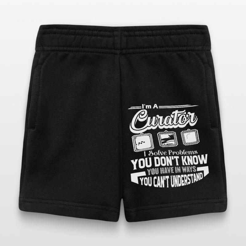 Curator Curator Solves Problems Baby Shorts