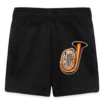Tuba Graphic - Baby Shorts - black - Front