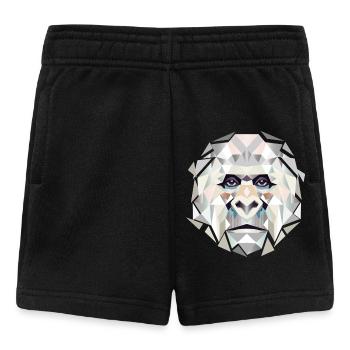 Gorilla Power in Geometric Facets–Modern Art - Baby Shorts - black - Front
