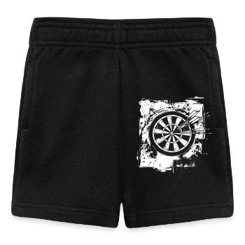 Lustige Dartscheibe - Baby Shorts - Schwarz - Vorne