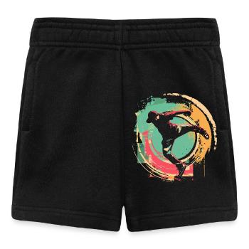 B-Boy à l’ancienne - Short Bébé - noir - Devant