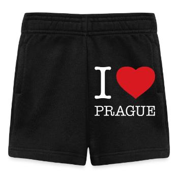 I LOVE PRAGUE Prag Czech Republic Tschechien - Baby Shorts - black - Front