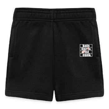 No animal is indifferent Pro Vegan Vegetarian Animal Welfare - Baby Shorts - black - Front