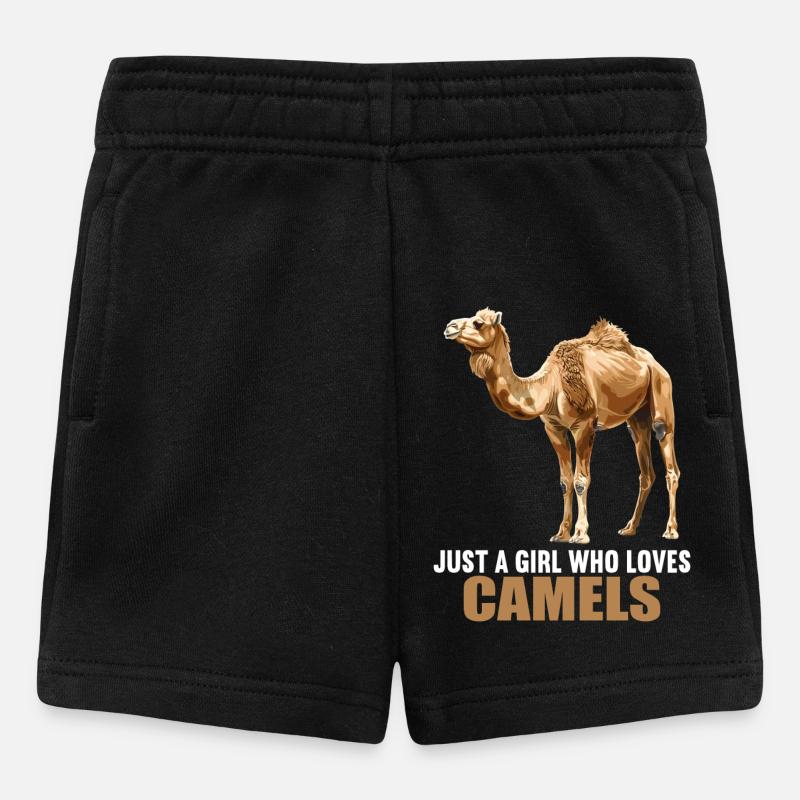 Camel Kamele Kamel - Baby Shorts - Schwarz