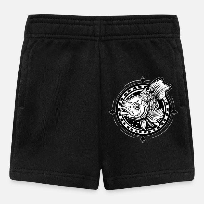 CARP FISH - Baby Shorts - black