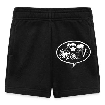Comic (weiß) - Baby Shorts - Schwarz - Vorne