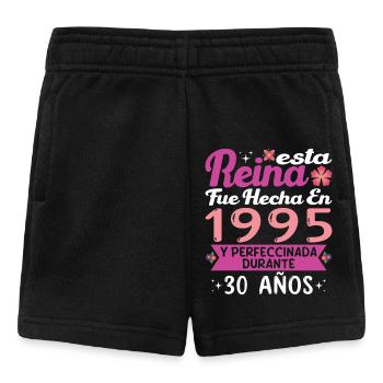 Cadeau d’anniversaire 30 ans femme Fabriqué en 1995 - Short Bébé - noir - Devant