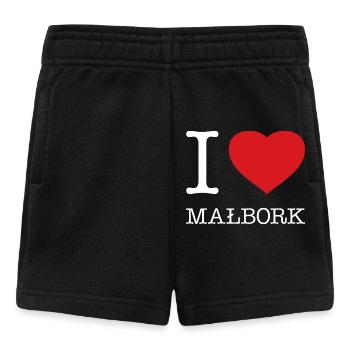 I LOVE MALBORK Polska Poland - Baby Shorts - black - Front