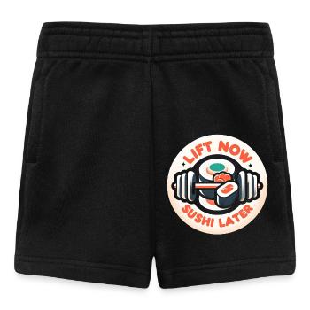 Lift Now Sushi Later 8 - Baby Shorts - Schwarz - Vorne
