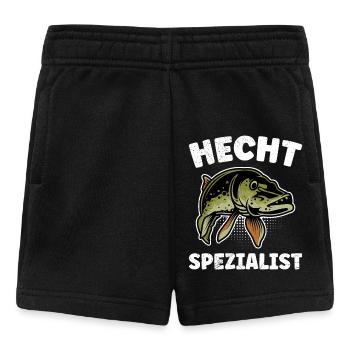 HECHT SPEZIALIST Lustiges Angler Outfit Hecht - Baby Shorts - Schwarz - Vorne