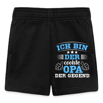 Opi ICH BIN DER COOLSTE OPA DER GEGEND Lustiges - Baby Shorts - Schwarz - Vorne