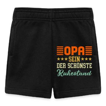 OPA SEIN DER SCHÖNSTE RUHESTAND Renteneintritt - Baby Shorts - Schwarz - Vorne