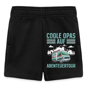 Opi COOLE OPAS AUF ABENTEUERTOUR Lustiges - Baby Shorts - Schwarz - Vorne