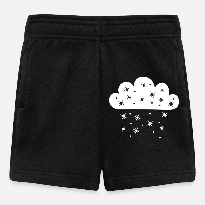 Météores nuageuses - Short Bébé - noir