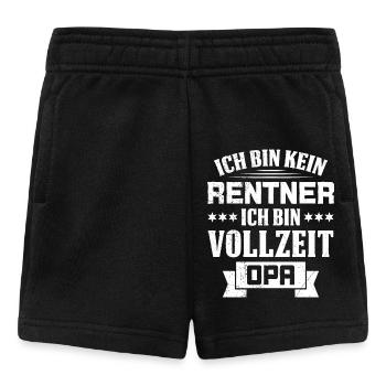 Ruhestand BIN KEIN RENTNER BIN VOLLZEIT OPA Lustig - Baby Shorts - Schwarz - Vorne