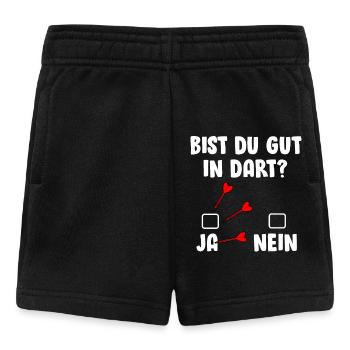 Dart Spieler BIST DU GUT IN DART? JA NEIN Lustiges - Baby Shorts - Schwarz - Vorne