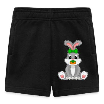 Bunny Baby Pacifier - Baby Shorts - black - Front