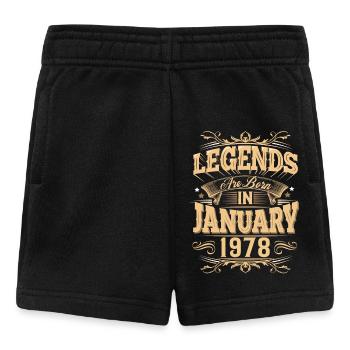 Januar 1978 Geburtstag Legende - Baby Shorts - Schwarz - Vorne