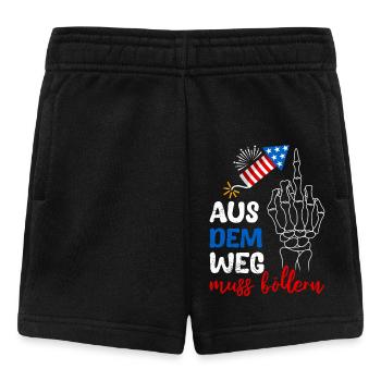 Feuerwerk AUS DEM WEG MUSS BÖLLERN Lustiges - Baby Shorts - Schwarz - Vorne