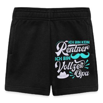 Großvater BIN KEIN RENTNER BIN VOLLZEIT OPA Lustig - Baby Shorts - Schwarz - Vorne